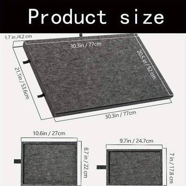 フェルトパズル収納トレイセット、6in1パズルテーブル、6つの引き出し