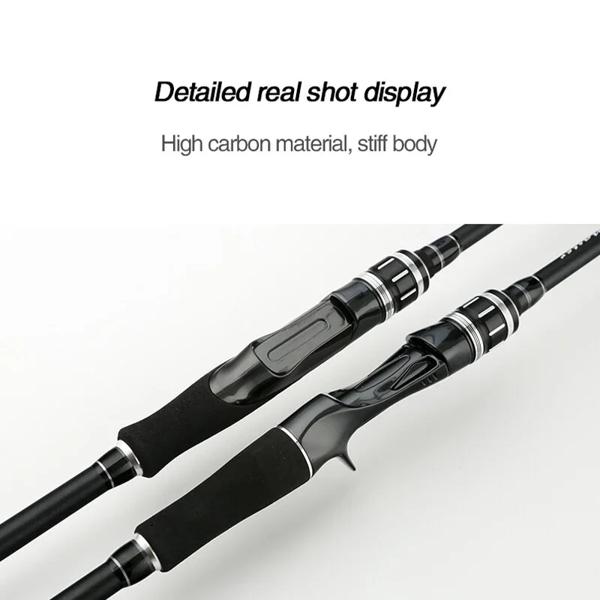Goture-ポータブルカーボンファイバーフィッシングロッド,スピニングおよびベイトキャスティングロッド,トラベルベースロッド,ml,m,3チップ,2セクション,1.8m, 2.1m, 2.4m