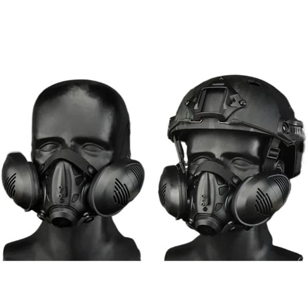 戦術的なレスピレーター ハーフフェイス 安全保護マスク ペイントボールアクセサリー アウトドアハンティング エアソフトスポーツ用品