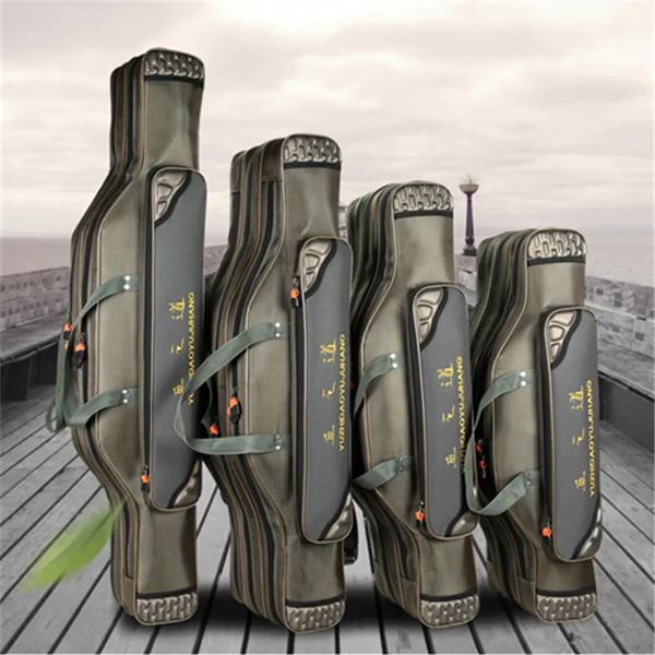 多機能釣り竿バッグ,ポータブル,80/90/100/120cm,3層,4層,キャリングケース付き,xa49g