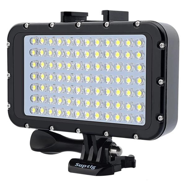 超高輝度 50 メートル防水水中 LED ハイパワーフラッシュライト Gopro キヤノン一眼レフカメラ用フィルランプダイビングビデオライトマウント