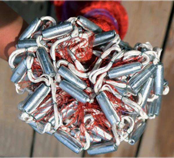 ラワシアハンドスローフィッシングネット、フィッシュメッシュ、ツール、亜鉛メッキ鋼キャスティングネットワーク、屋外モデル、180-720cm ラワシアハンドスローフィッシングネット、フィッシュメッシュ、ツール