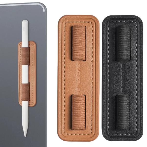 取り外し可能な粘着性ペンホルダー,ペンホルダー,紛失防止カバー,Apple Pencil 1/2用の弾性バンド