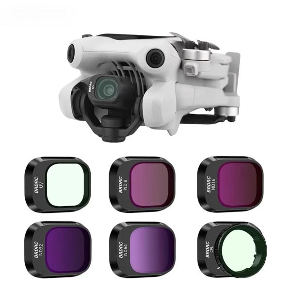 レンズフィルター DJI Mini 4 Pro UV CPL ND8/ND16/ND32 ND64 減光/ND PL フィルターセット ドローン写真アクセサリー
