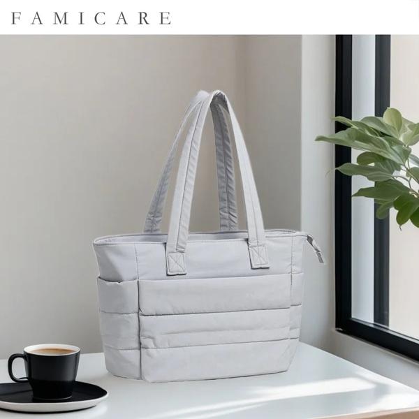 女性用のスタイリッシュなトートバッグ 旅行 仕事 ビーチ タオル ジム セッション ショッピングに最適なふわふわの素材のバッグ