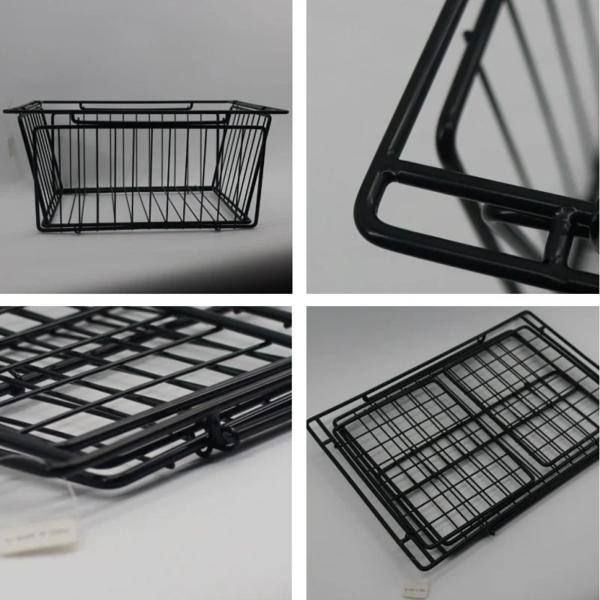 ステンレス製IGTテーブルバスケット 折りたたみ式 軽量 ポータブル キャンプ用アクセサリー 1ユニット