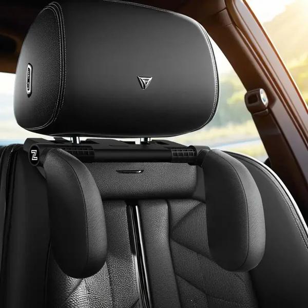 厚手のメモリフォームカーヘッドレスト枕、ロードパルヘッドレスト、ネックサポートピロー、調整可能なU字型デザイン、180 °