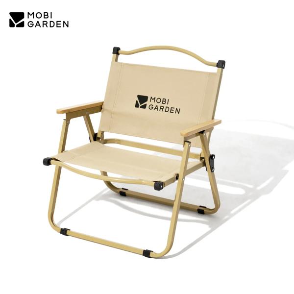MOBI GARDEN 折りたたみ式キャンプチェア 軽量スチールシート