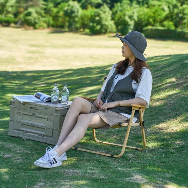 MOBI GARDEN 折りたたみ式キャンプチェア 軽量スチールシート MOBI GARDEN 折りたたみ式キャンプチェア 軽量スチールシート