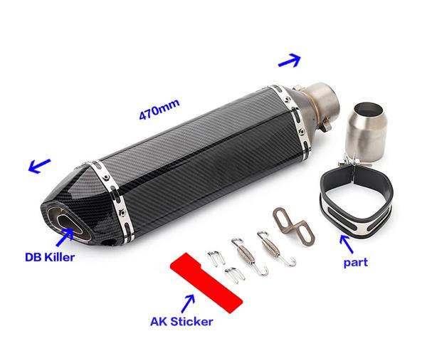 51mmモーターサイクルエキゾースト,モーターサイクルエキゾースト,ステンレス鋼,カワサキZ650 Ninja 650,versys,650,z650 60パイ 車＆バイク 51mm 60mmモーターサイクルエキゾーストパイプ