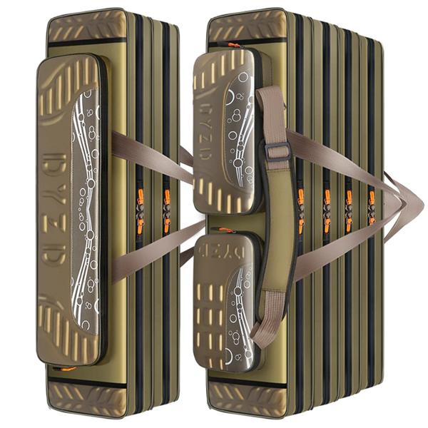 125センチメートル/130センチメートル4重層オックスフォード布折りたたみ釣竿リールバッグ釣具保存袋旅行キャリーケースX402G