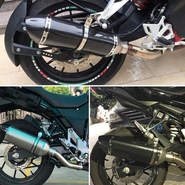 えるもさん専用 ユニバーサルモーターサイクルカーボンファイバーエキゾースト
