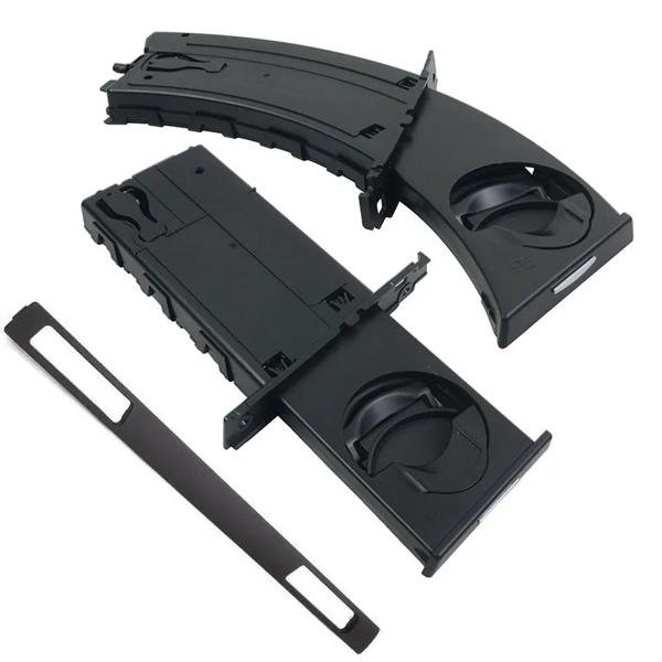 トリムパネル付きカーカップホルダーセット,左と右,黒,bmw e90,e91,e92,e93,2005-2012, 51459173469, 51459173463