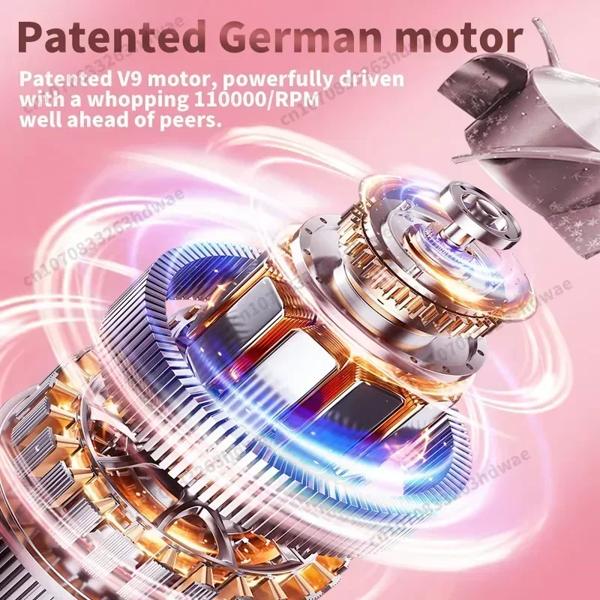 プロ仕様ヘアドライヤー 2025年モデル 高速ヘアブロワー 3種類のノズル