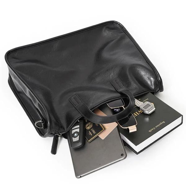 男性用大容量ラップトップバッグ ビジネスブリーフケース トップ