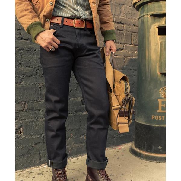 メンズスリムフィットジーンズ,セベルエッジ生デニム,14.5 & gt字型,2