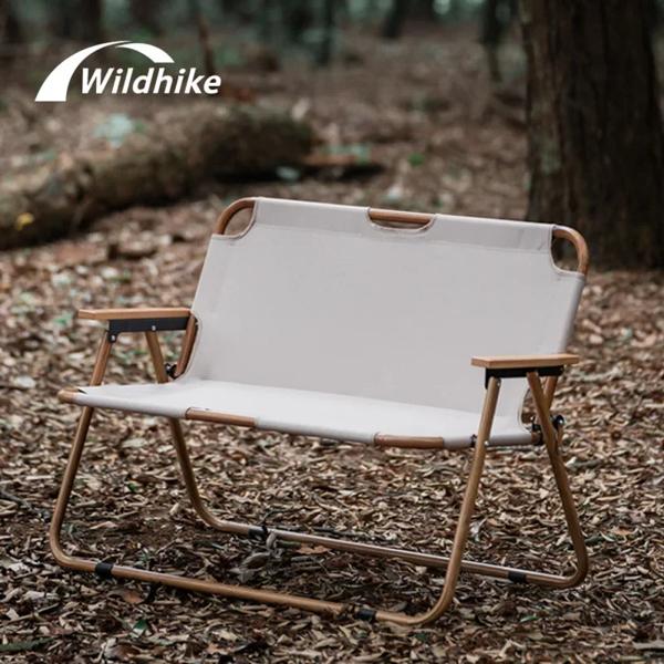 Wildhike ポータブル折りたたみスチールチューブチェアオックスフォード布背もたれビーチチェア二人用屋外キャンプテーブルチェア