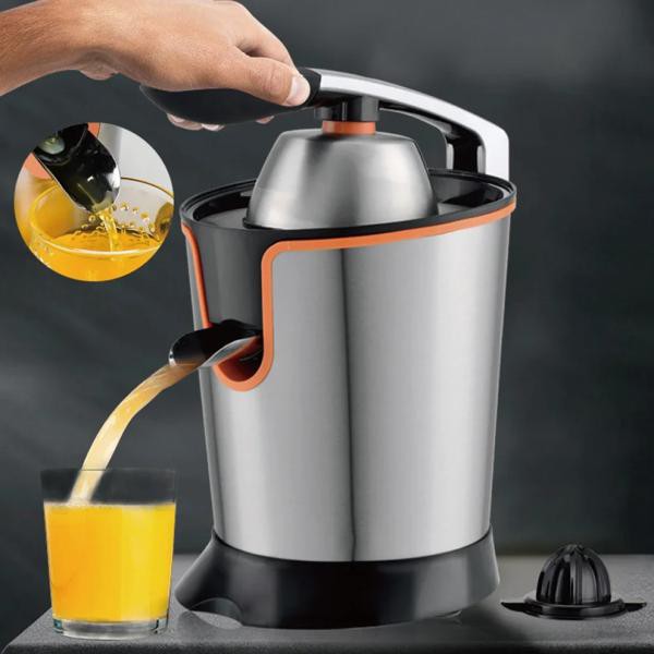 Citrusジューサー、あらゆるサイズの電気オレンジジューサー、ソフトグリップハンドルと蓋を備えた簡単なジュース技術を向上させるの通販は