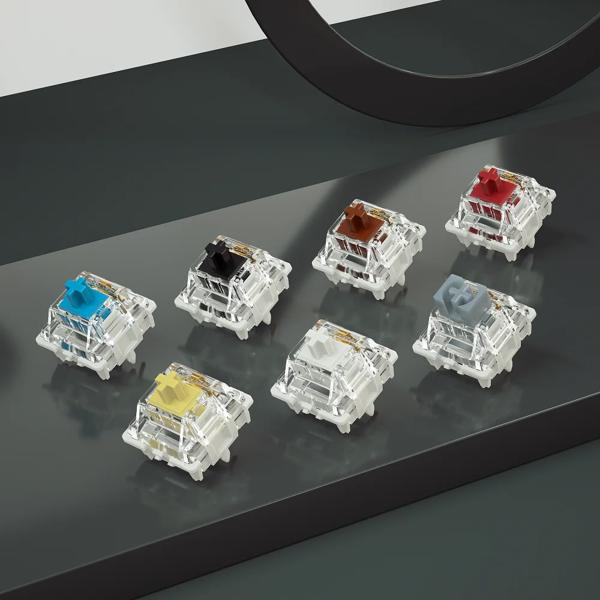 Gateron-gateron gプロV3 3.0プロV2 2.0スイッチ、3Pin rgbリニア触覚、白、黄色、赤、シルバー、ブラウンメカニカルキーボード用、事前lubed