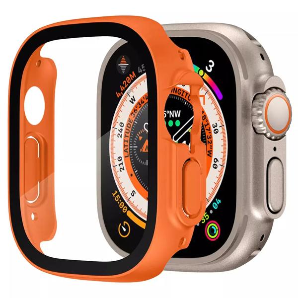 Apple Watch用スクリーンプロテクター,スマートウォッチ用耐衝撃カバー,iwatchシリーズ用,超音波アクセサリー,49mm