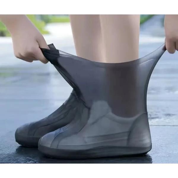 1 ペアシリコン防水靴カバー耐リップゴムレインブーツ雨具オーバーシューズアクセサリー屋外雨の日