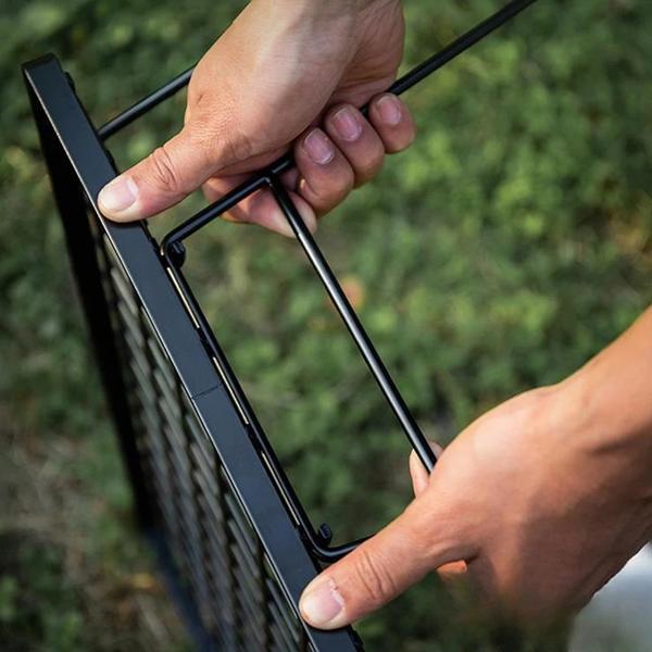 ポータブル折りたたみテーブル、ピクニックテーブル、多機能、積み重ねられた収納ラック、鉄メッシュ、バーベキュー ポータブル折りたたみテーブル、ピクニックテーブル、多機能、積み重ね