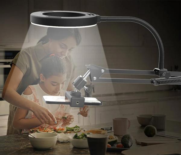 携帯電話ホルダー付き自撮りリングライト サポートテーブルアームスタンド ライブブロードキャスト用リングライト Youtubeストリーミング用Rong Ligth 携帯電話ホルダー付き自撮りリングライト サポートテーブルアームスタンド ライブブロードキャスト用リングライト Youtubeストリーミング用Rong Ligth