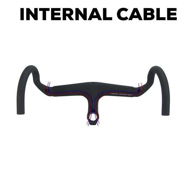 カーボンファイバーロードバイクハンドルバー,t1000,マットブラック,内部ケーブル,-7 Dステム,SLR,第7世代 カーボンファイバーロードバイクハンドルバー,t1000,マットブラック