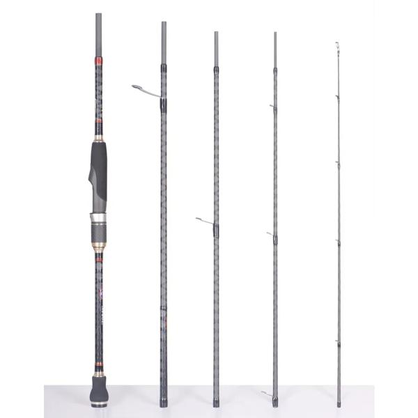 新型高炭素ルアーキラー釣り竿 フルフジガイド 東レ製ポータブル釣り竿