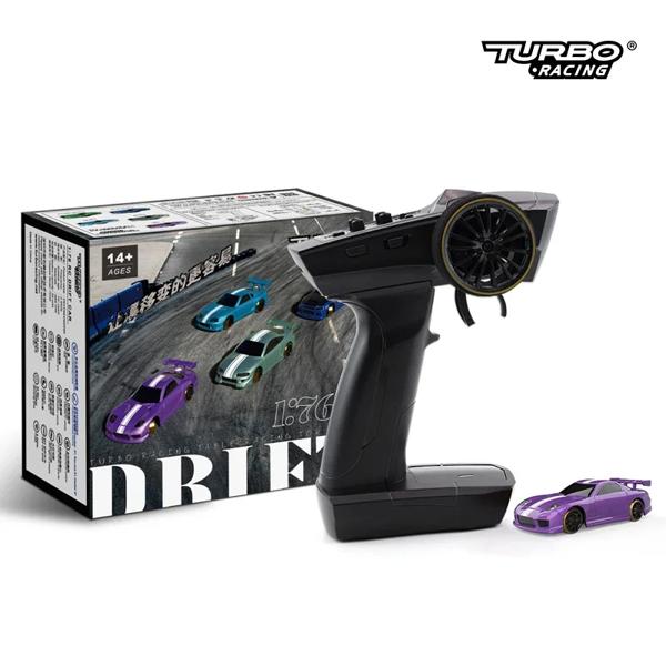 子供と大人のためのジャイロラジオ付きRC電気自動車 ターボレーシング 完全比例玩具 1:76 c64 c65 c61 c62 c63