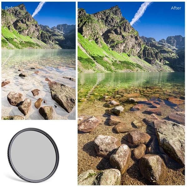 K & f concplフィルタ、ニコン、キューピアナダフィルター、ブルーコーティング、cシリーズ、49mm、52mm、55mm、58mm、62mm、72mm、67mmレンズ,77mm, 82mm_2