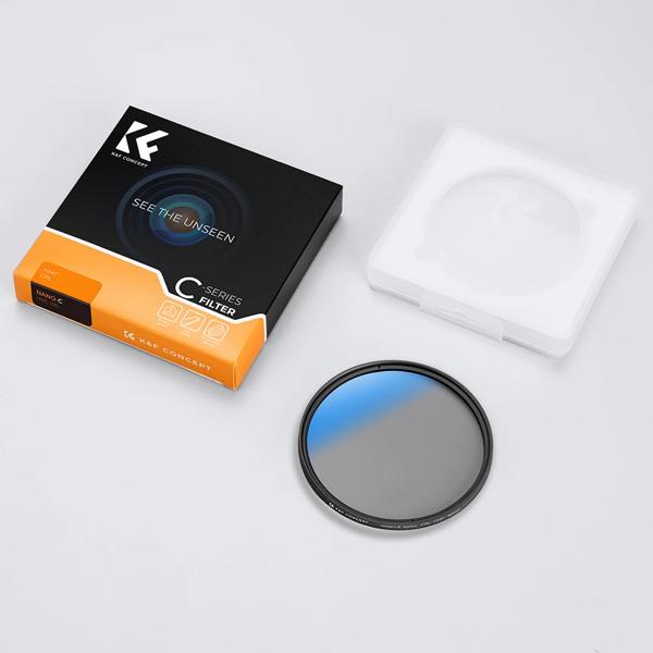 K & f concplフィルタ、ニコン、キューピアナダフィルター、ブルーコーティング、cシリーズ、49mm、52mm、55mm、58mm、62mm、72mm、67mmレンズ,77mm, 82mm_5