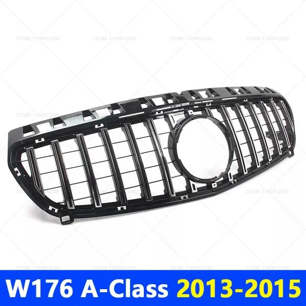 W176 A クラスメルセデスベンツ A180 A200 A250 A45 AMG フロントバンパーメッシュグリル GTR スタイル 2013 2014 2015 2016 2017 2018