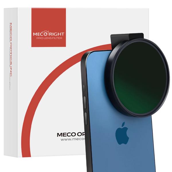 Mecoright-コールドシューズスマートフォンフィルター、携帯電話レンズホルダー、携帯電話レンズ、cpl、ND、gnd、Samsung、Huawei、iPhone、Vivo、72mmに適合