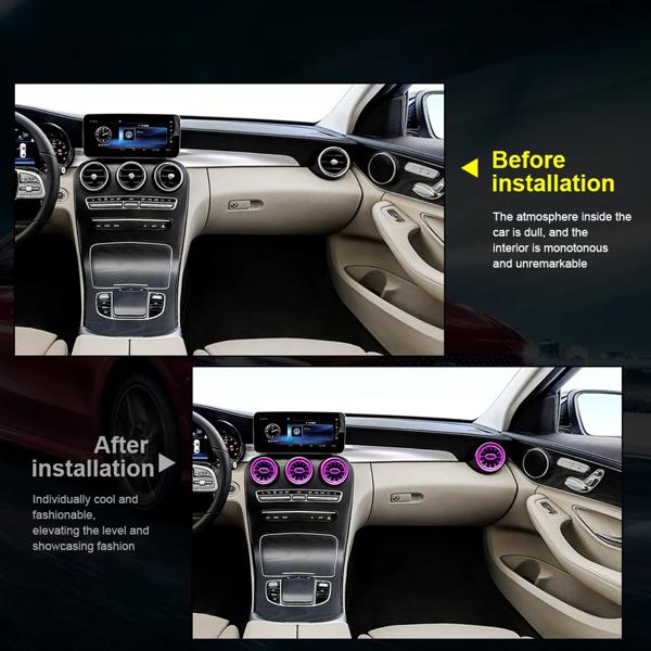 Rgbアンビエントライト 装飾照明 メルセデスベンツw205 cクラスglc