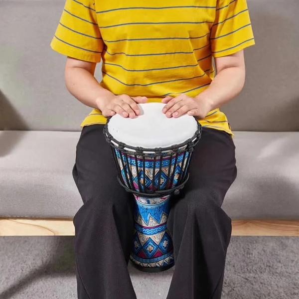8 インチポータブルアフリカドラムジャンベハンドドラムカラフル
