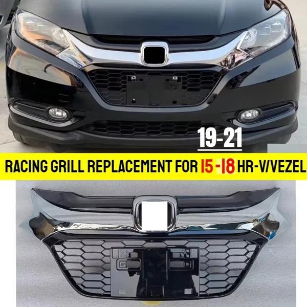 ホンダ HR-V / HRV / VEZEL 2015 - 2018 2019-2020 レーシンググリルフロントアッパーメッシュグリルカーアクセサリーオートレーシンググリル