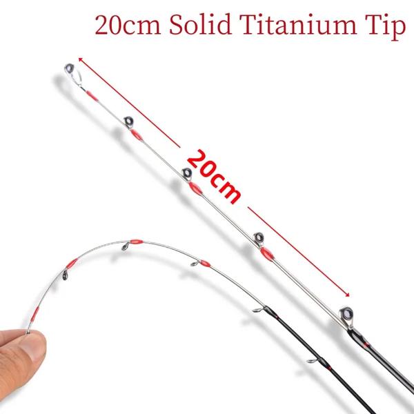 スピニングフィッシングロッド,ジギングアタッチメント,セクション2,m,細いチップ,1.68m, 1.8m, 1.98m