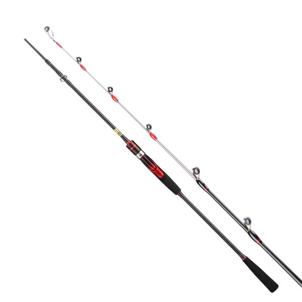スピニングフィッシングロッド,ジギングアタッチメント,セクション2,m,細いチップ,1.68m, 1.8m, 1.98m