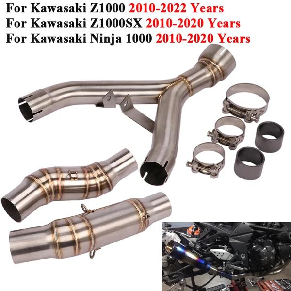 カワサキモーターサイクル用エキゾーストサイレンサー,左側および右側,スリップオンサイレンサー,エスケープ接続,z1000,z1000sx,ニンジャ1000, 2010 - 2020の通販は 12,578円