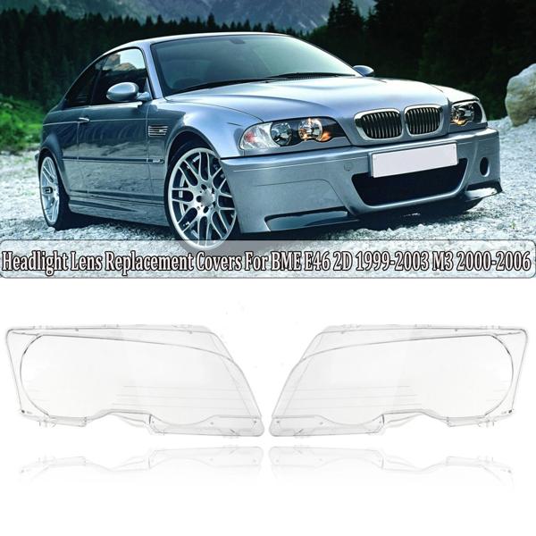 車のヘッドライトの保護カバー,左右のランプシェード,BMW E46 2ドア用1999-2003 M3ドア,2001-2006 5,837円