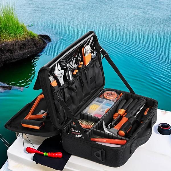 大型釣り道具バッグ,防水多機能ツールバッグ,オックスフォード生地製,収納ケース,新品