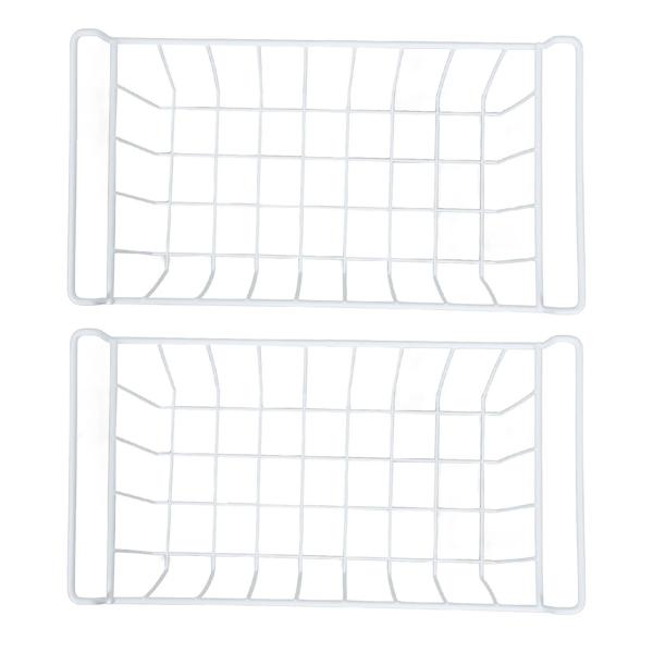 冷蔵庫用金属ワイヤー収納仕切り、ハンドル付き収納ボックス、家庭用収納、冷凍庫オーガナイザー