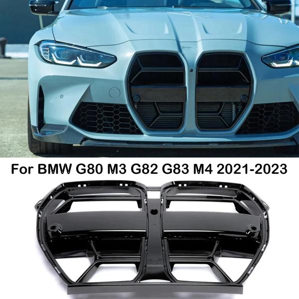 カーボンファイバーバンパーグリル,グロスブラック,bmw g80 m3 g82 g83 m4 2021 2022 2023 cslスタイル