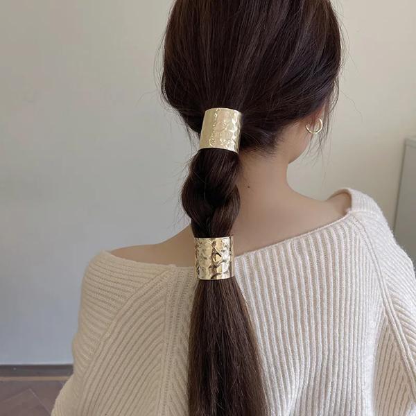 女性のためのレトロなヘアクリップ 凹面 創造的な工芸品 ボヘミアンデザイン メタルヘッドウェアのアクセサリー 韓国のファッション