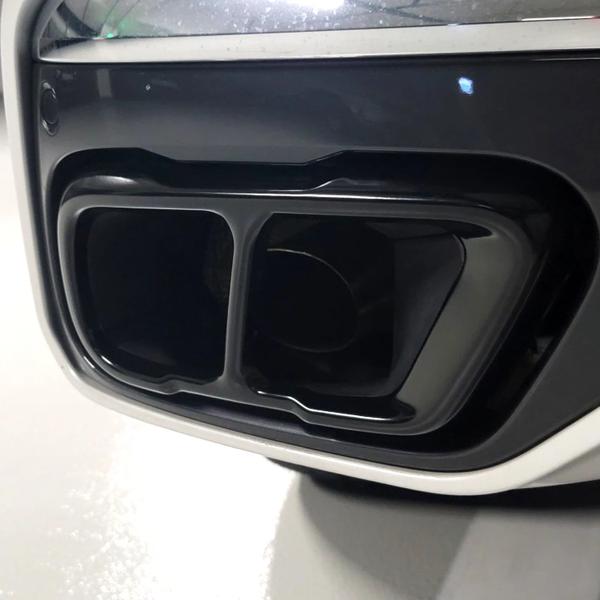 ステンレス製の車の排気システム,車の排気管出力カバー,BMW x5 g05 x6 g06 x7 g07 2019-2021,mのスポーツバージョン用のアクセサリ