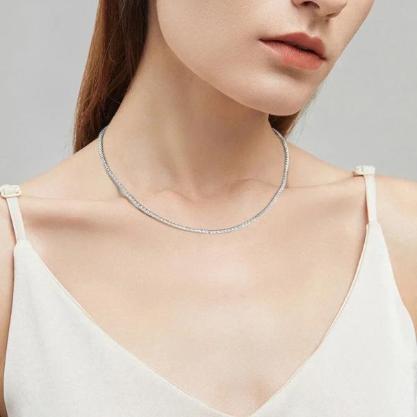 モアサナイト テニスネックレス 2mm 50cm シルバー925 楽天市場】モアサナイト アクセサリー ネックレス 2.5mm シルバー