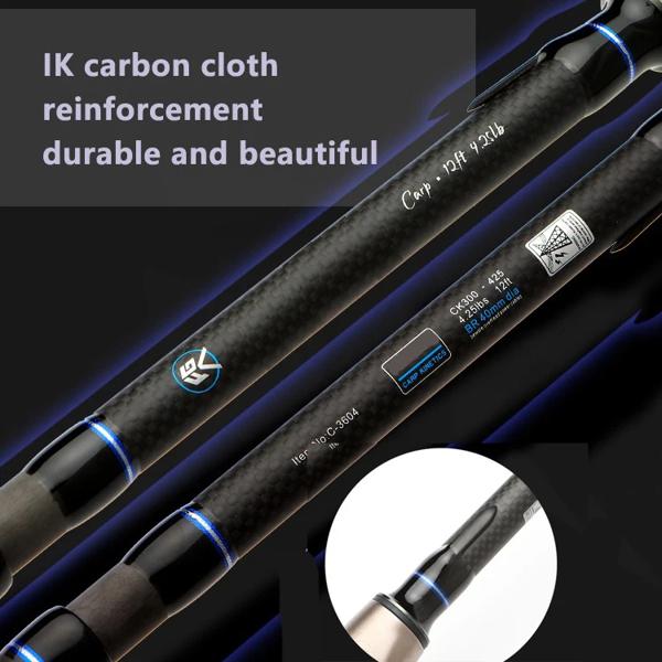 サーフスピニングフィッシングロッド,10kg, 40-160g, 3.6m, 3.9m, 4.2m,カーボンファイバー,長距離キャスティング,ルアーセクション4-6 sk、40-160g