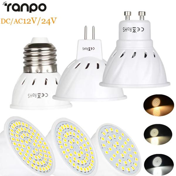 Gu10 e27 mr16 ledスポットライト,4w,6w,8w,2835smd,ac/dc,12v,24v,36led,54led,72led,電球