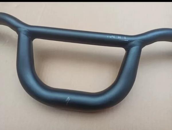 特殊合金ロールハンドルバー,黒いハンドル,d字型,31.8mm, 136mm,680mm,d字